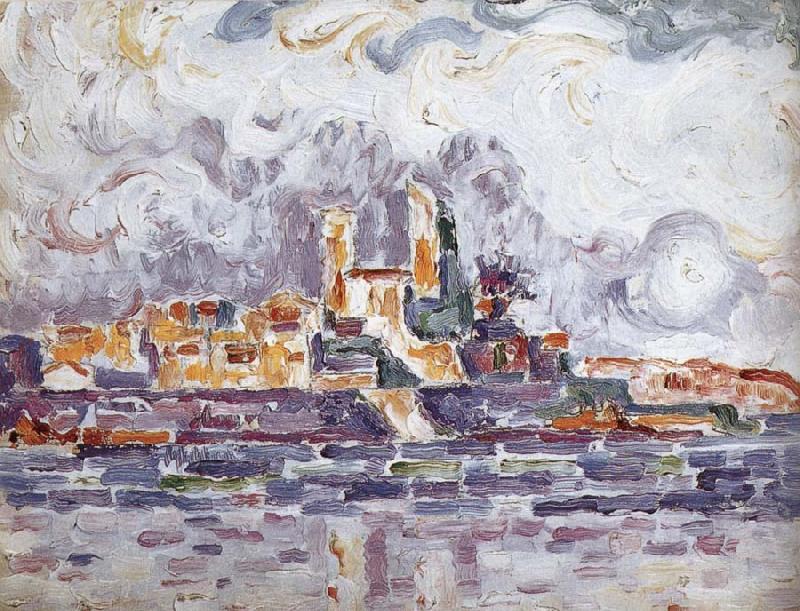 Paul Signac Study of red sunset oil painting image